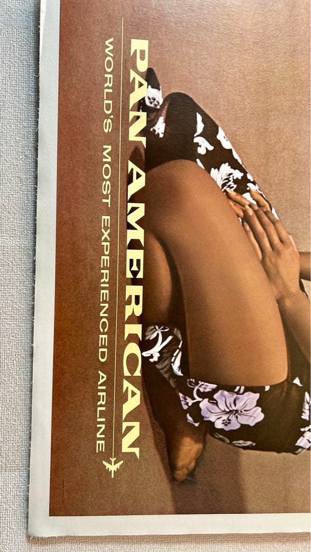 PanAm航空 ビンテージ オリジナルポスター 70年代