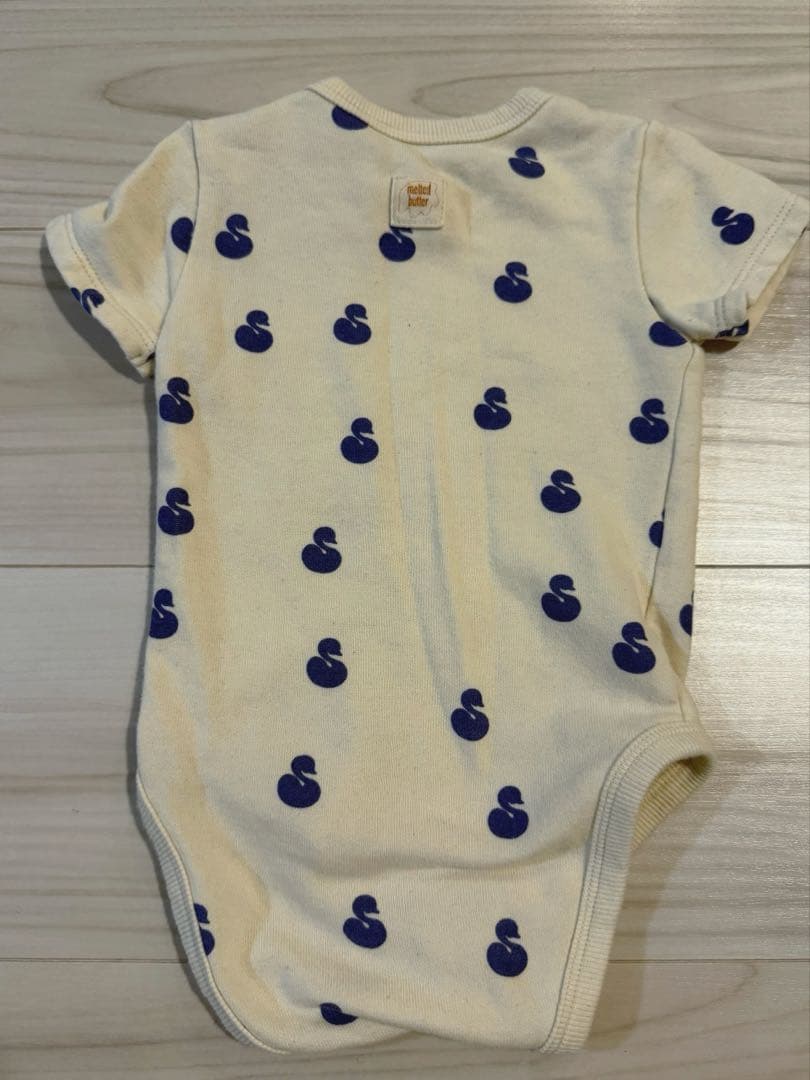 MELTED BUTTER スワンボディスーツ・ボンネットセット