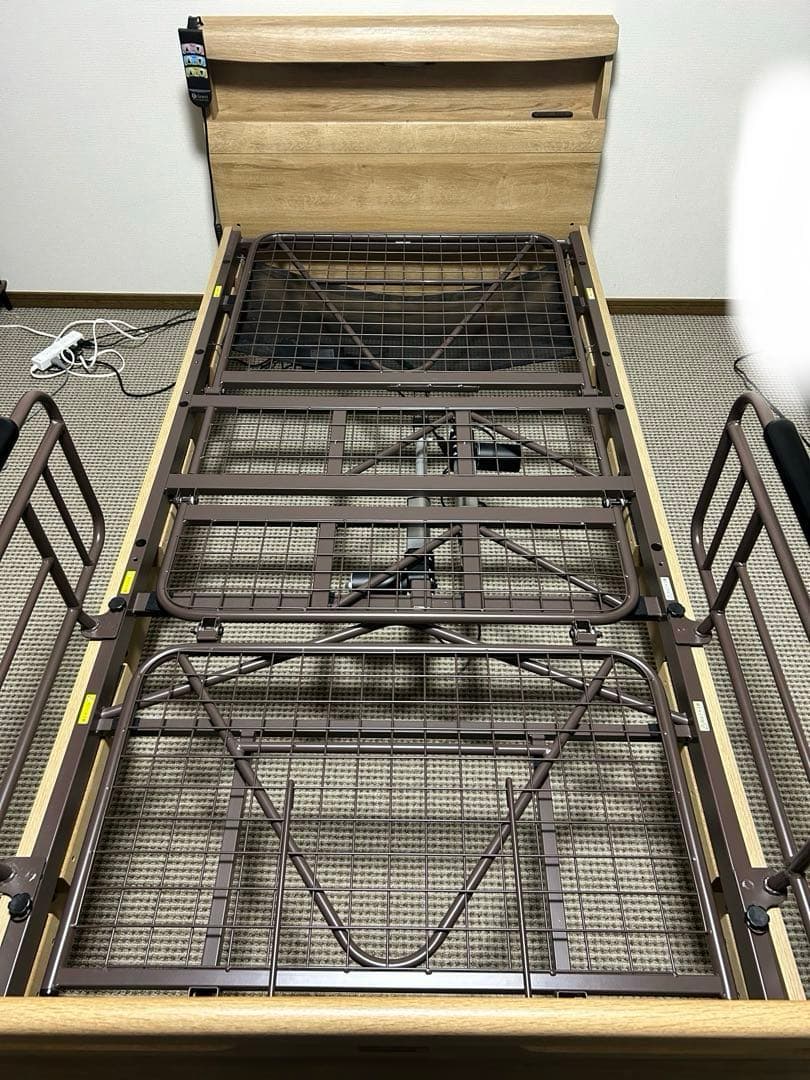 介護用ベッド Granz サイドレール付 コンセント付 【⚠️引き取り限定】