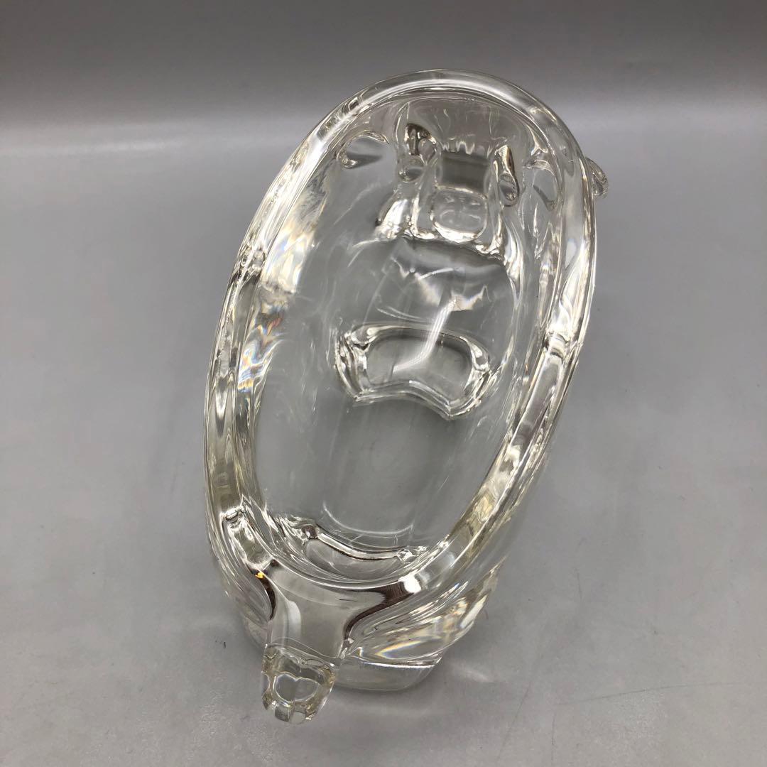 東洋佐々木ガラスクリスタル動物園シリーズ置物小物入れ犬&イノシシ&カバ3種セット