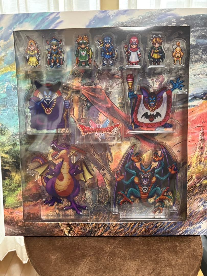 新品未開封★ドラゴンクエストⅠ&Ⅱ 公式 特典 アクリルブロック マウスパッド