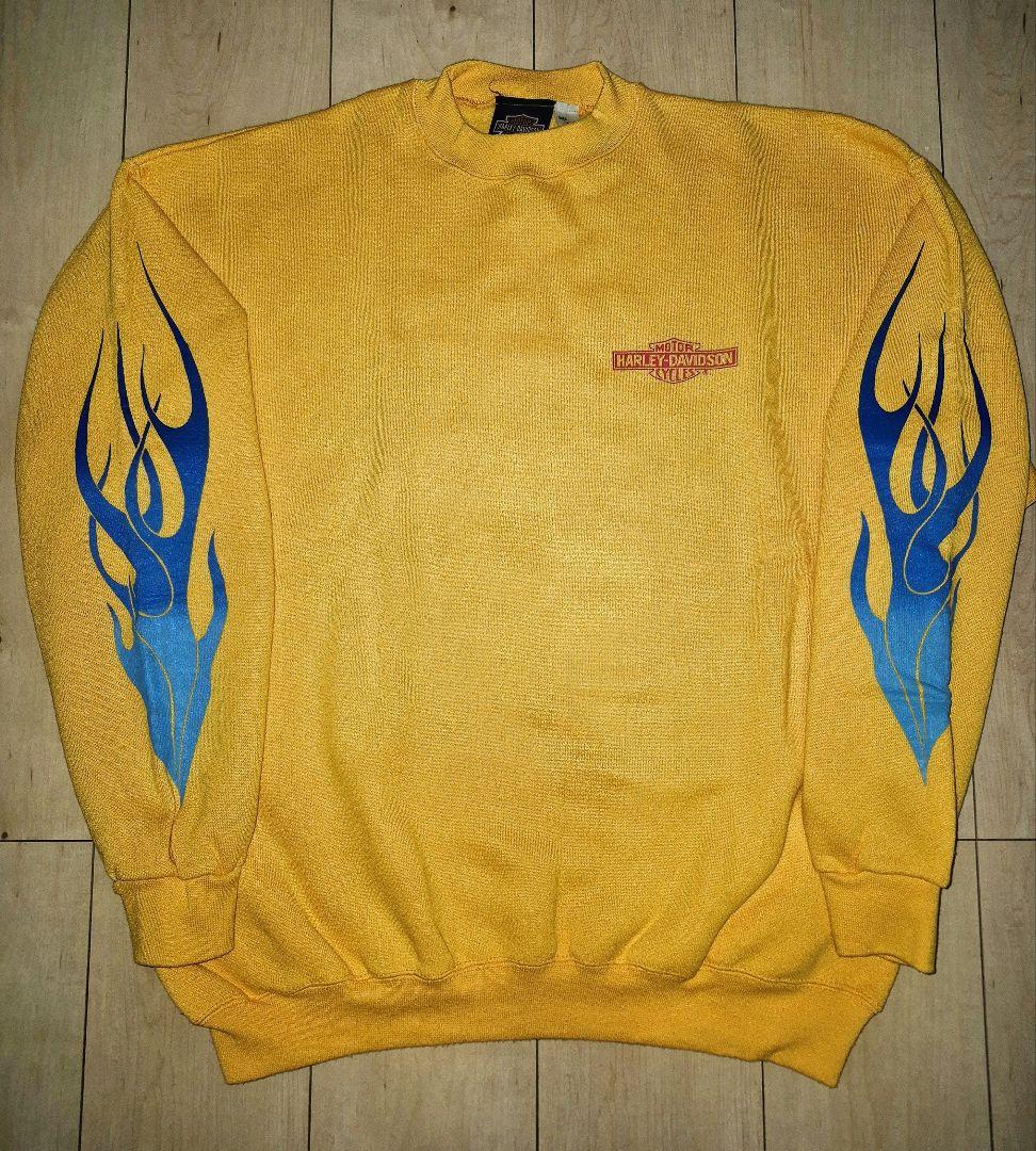 Harley-Davidson フレイム　当時物　90's 袖プリ　US三軒茶屋