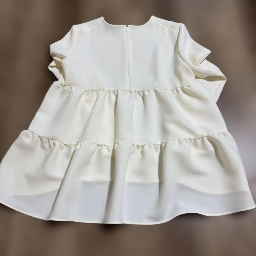 ヨーコチャン　フリル　長袖　トップス　ブラウス　40