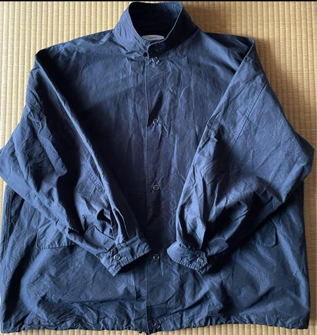 marka ショートモッズオーガニックコットン x シルク ネイビー