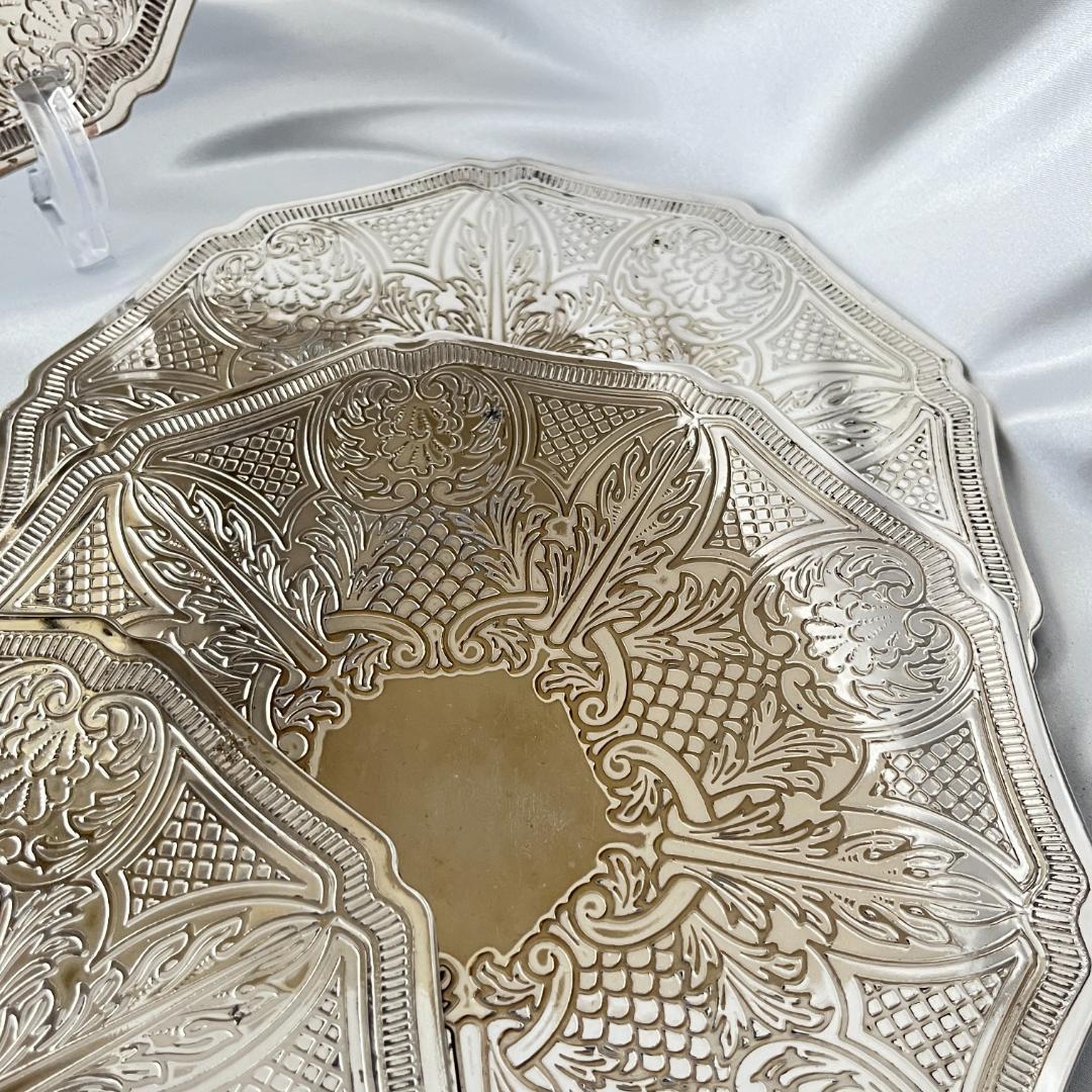 【Cavalie】 プレースマット 6枚組 20cm【シルバープレート】