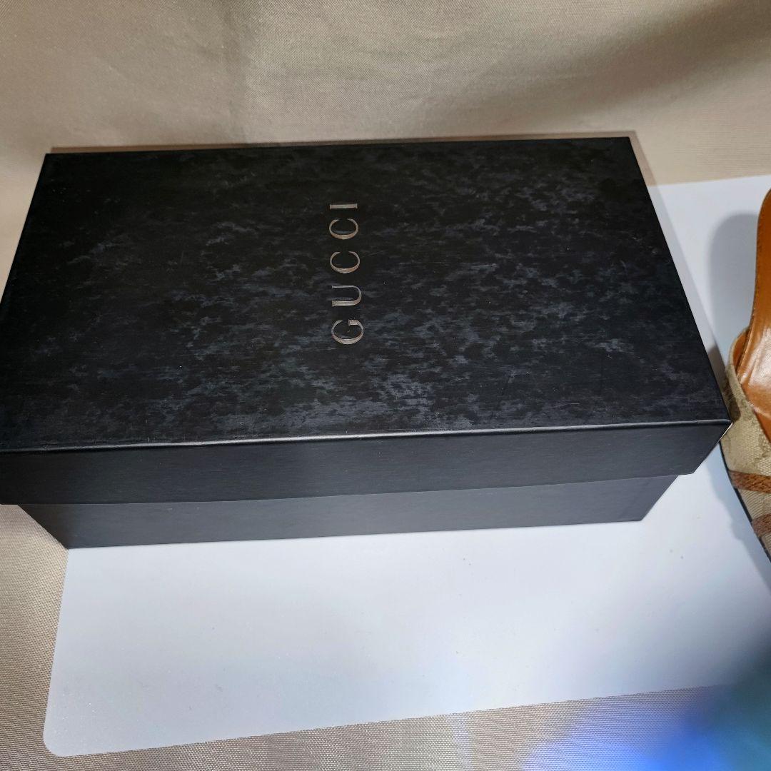 グッチ Gucci ミュール 37 1/2 24~24.5 GGキャンバス柄