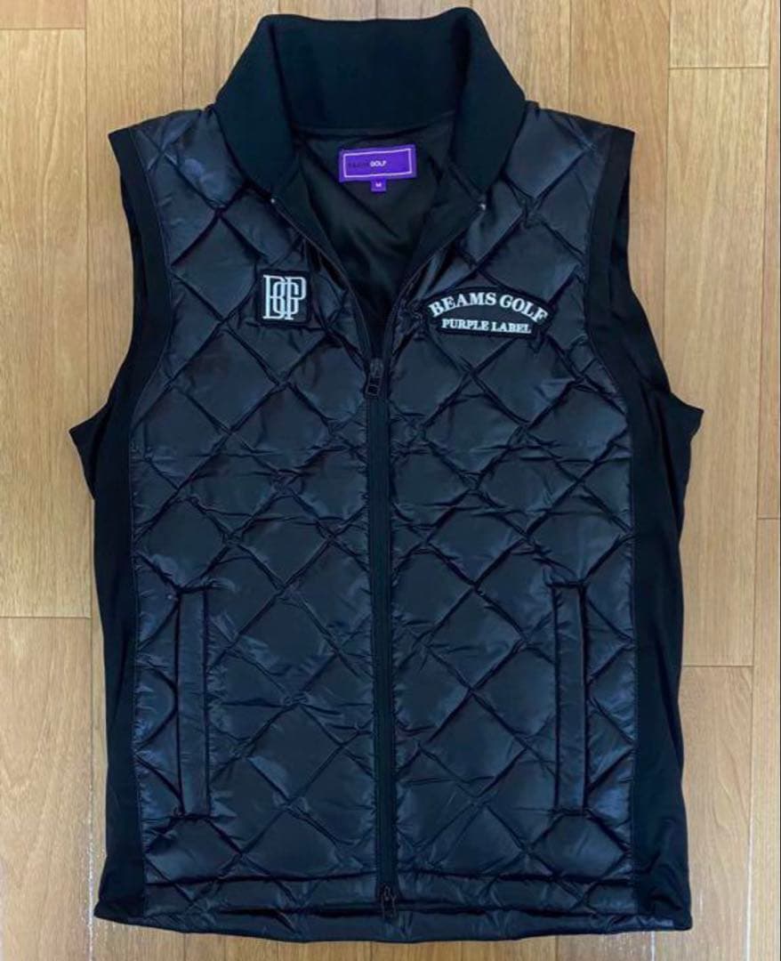 BEAMS GOLF PURPLE LABEL ブラックベスト M