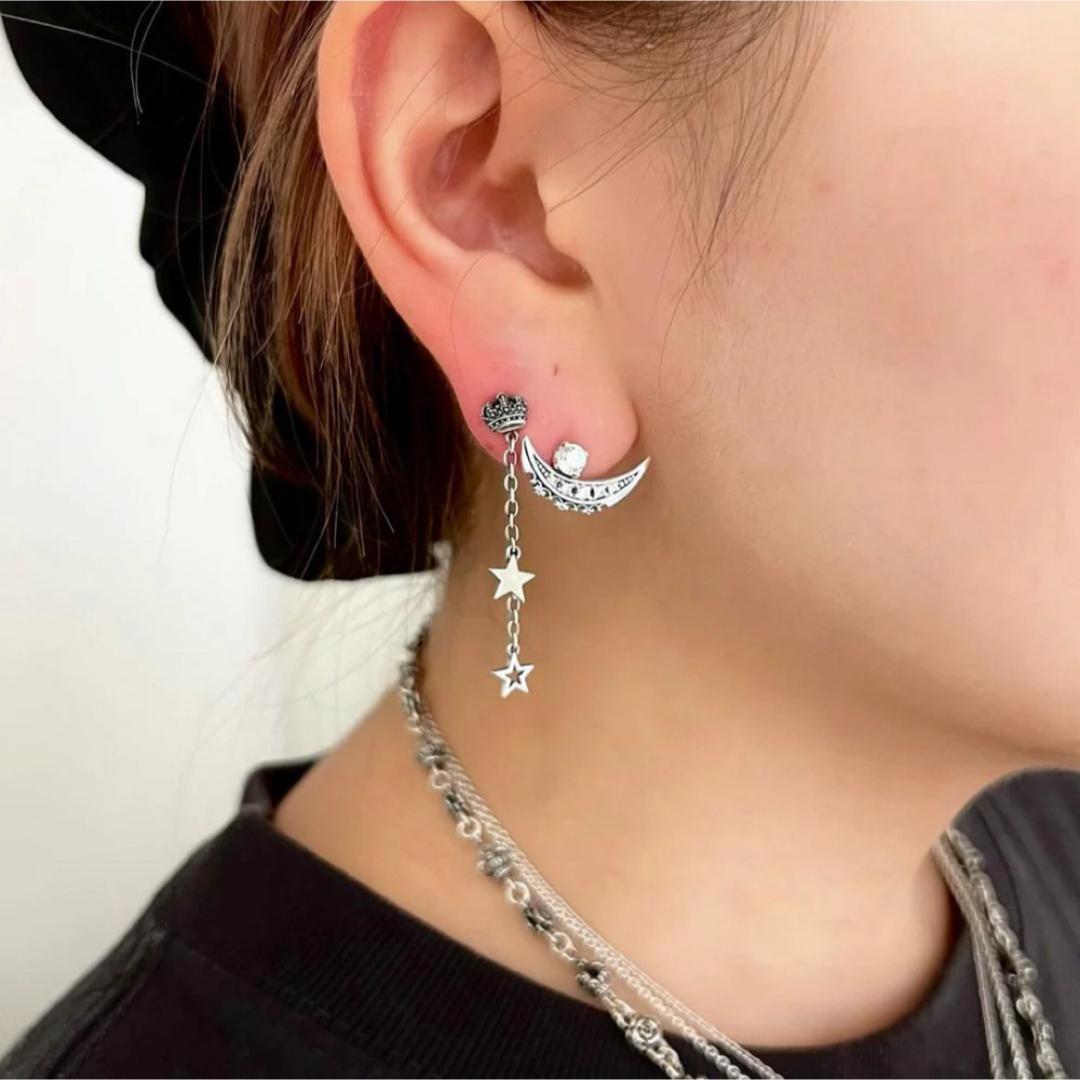 美品!ジャスティンデイビス SEJ713 MOON TIARA ピアス