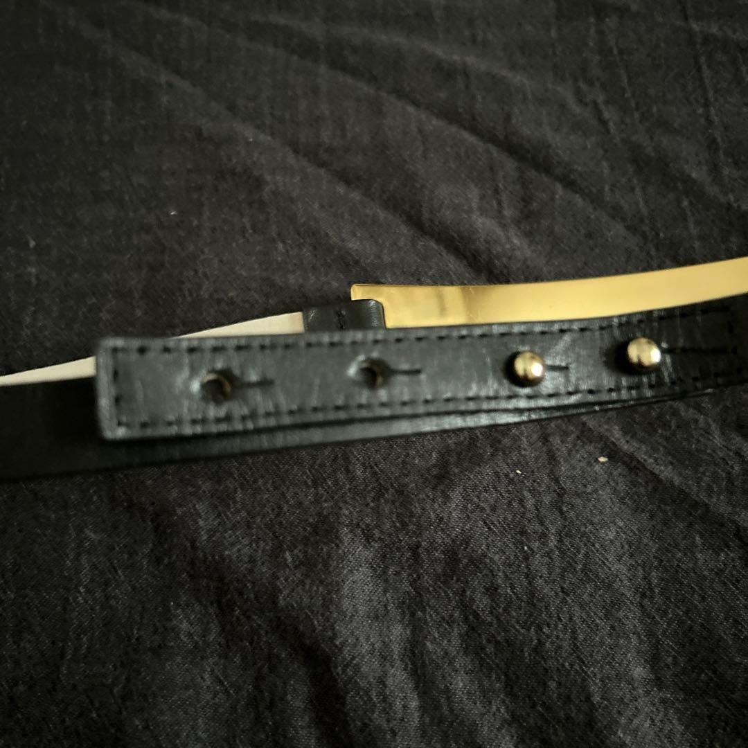 Deuxieme Classe B-LOW THE BELTロングプレートベルト