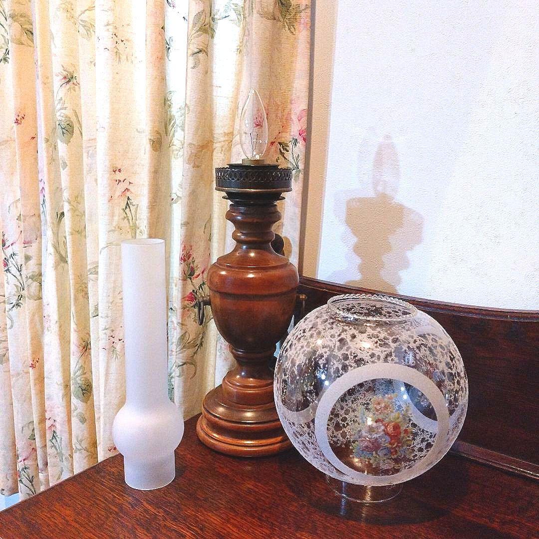 【イタリア製】アンティーク調 ヴィンテージ ライト ランプ テーブルランプ 照明