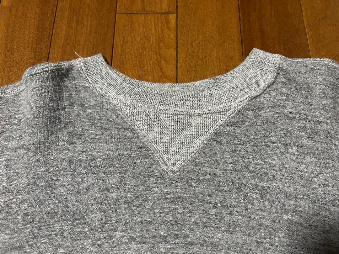 ウエアハウス/ビームスプラス 別注 スウェットクルーネック/ヘザーグレー/42