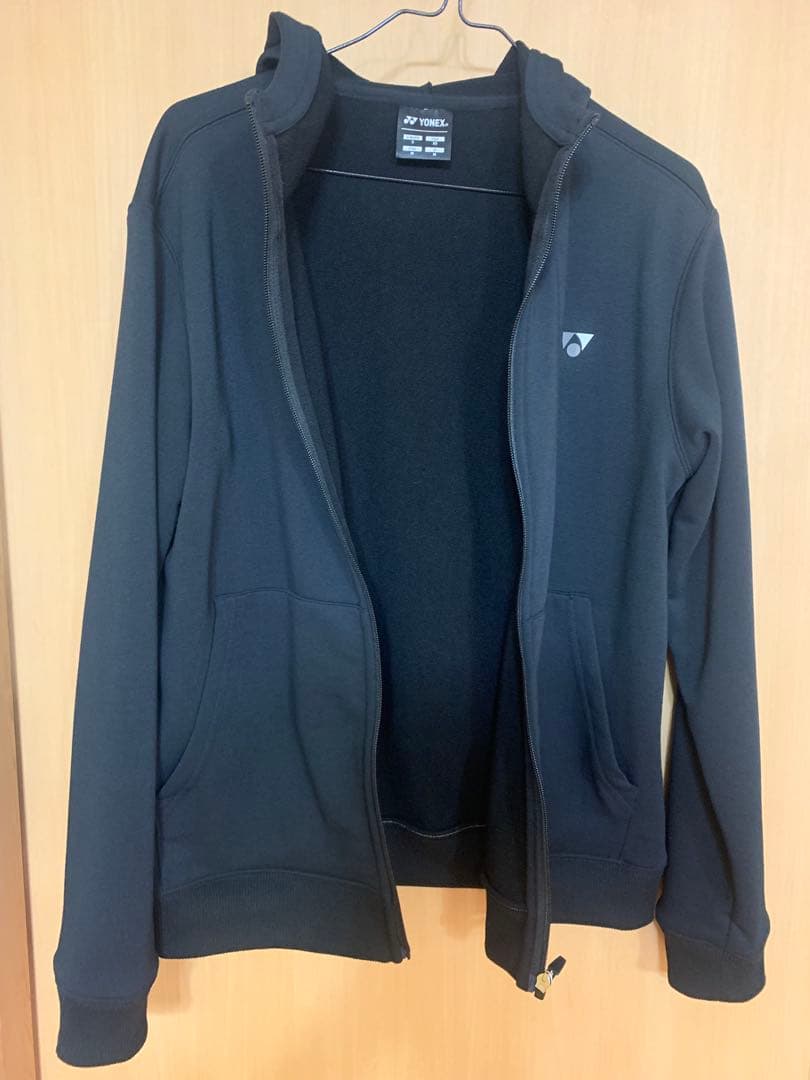 【中古】ヨネックス パーカー 上下セット ブラック Mサイズ