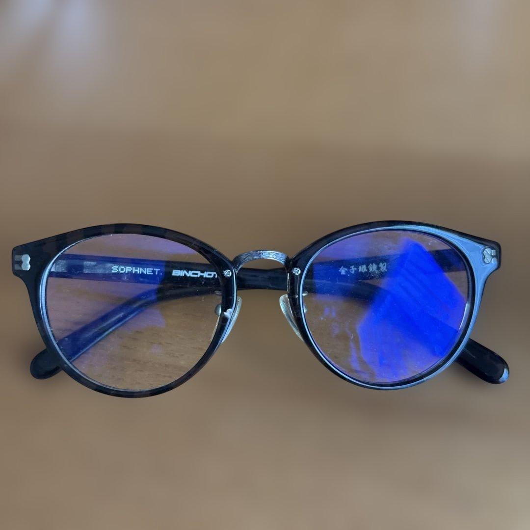 SOPHNET. BINOCHETAN ✖️金子眼鏡　 ブルーライトカットメガネ