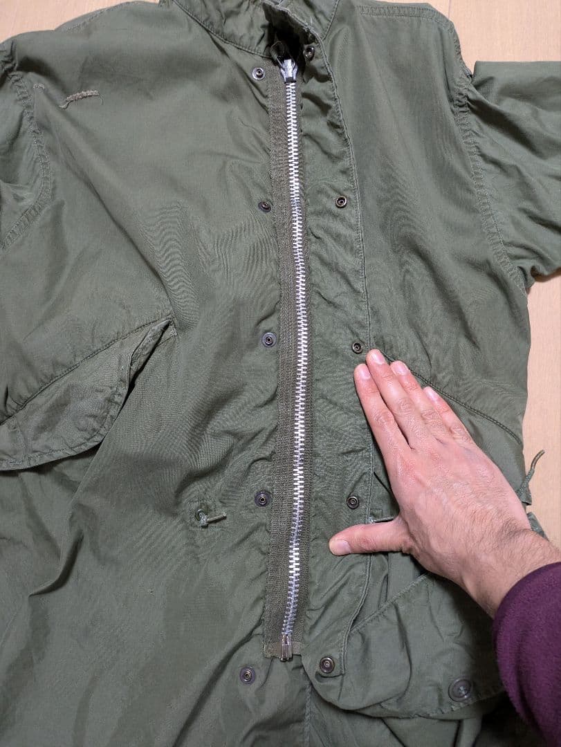 実物 米軍　M-65 モッズコ－ト フィッシュテールパーカー　XS　フード付き