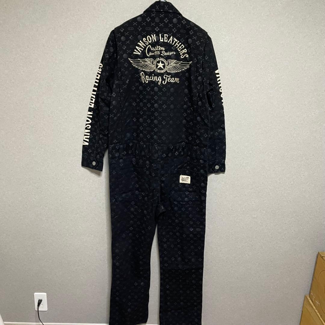 美品　VANSON モノグラム　オーバーオール　つなぎ オ－ルインワン　XL