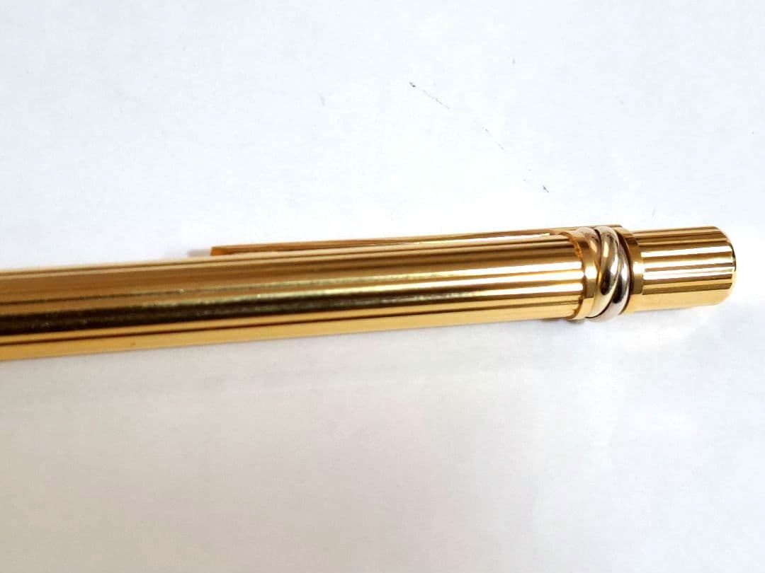 美品　Cartier　マスト・ドゥ・カルティエ　ボールペン　トリニティ　ゴドロン