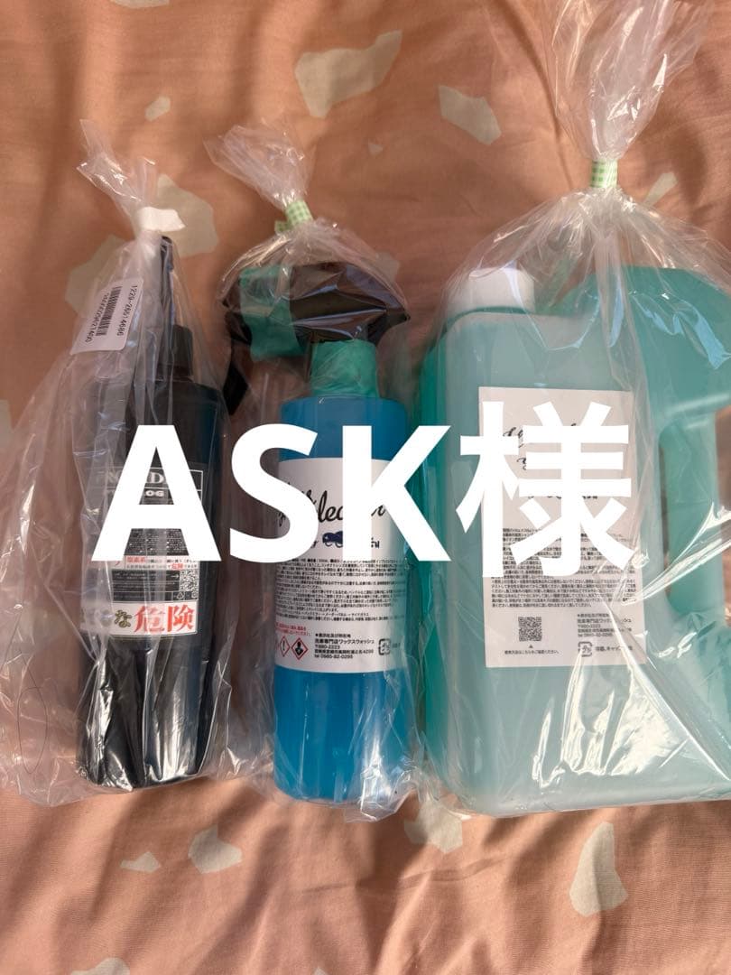 ワックスウォッシュ　ガラスクリーナー　カーシャンプー　スケール除去剤a06