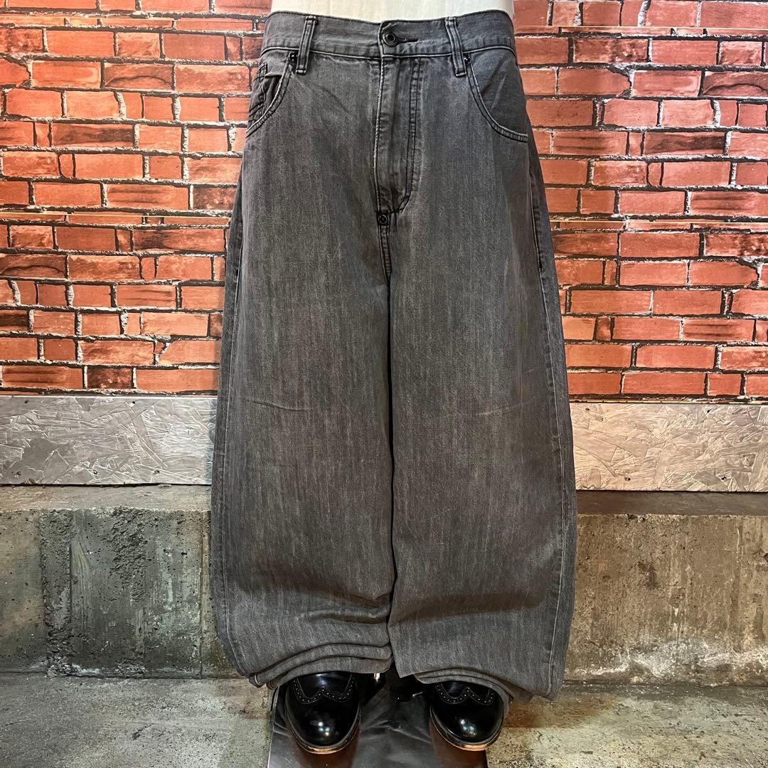 00s 古着 SEAN JOHNブラックデニム ワイド baggy Y2K B系