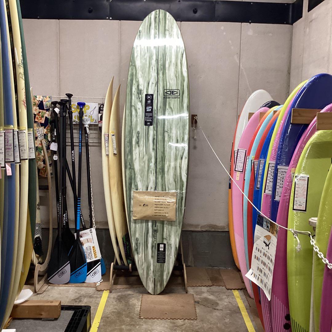 新品格安オーシャン＆アース非常に乗りやすいハッピーアワー8’6EPSフィン付