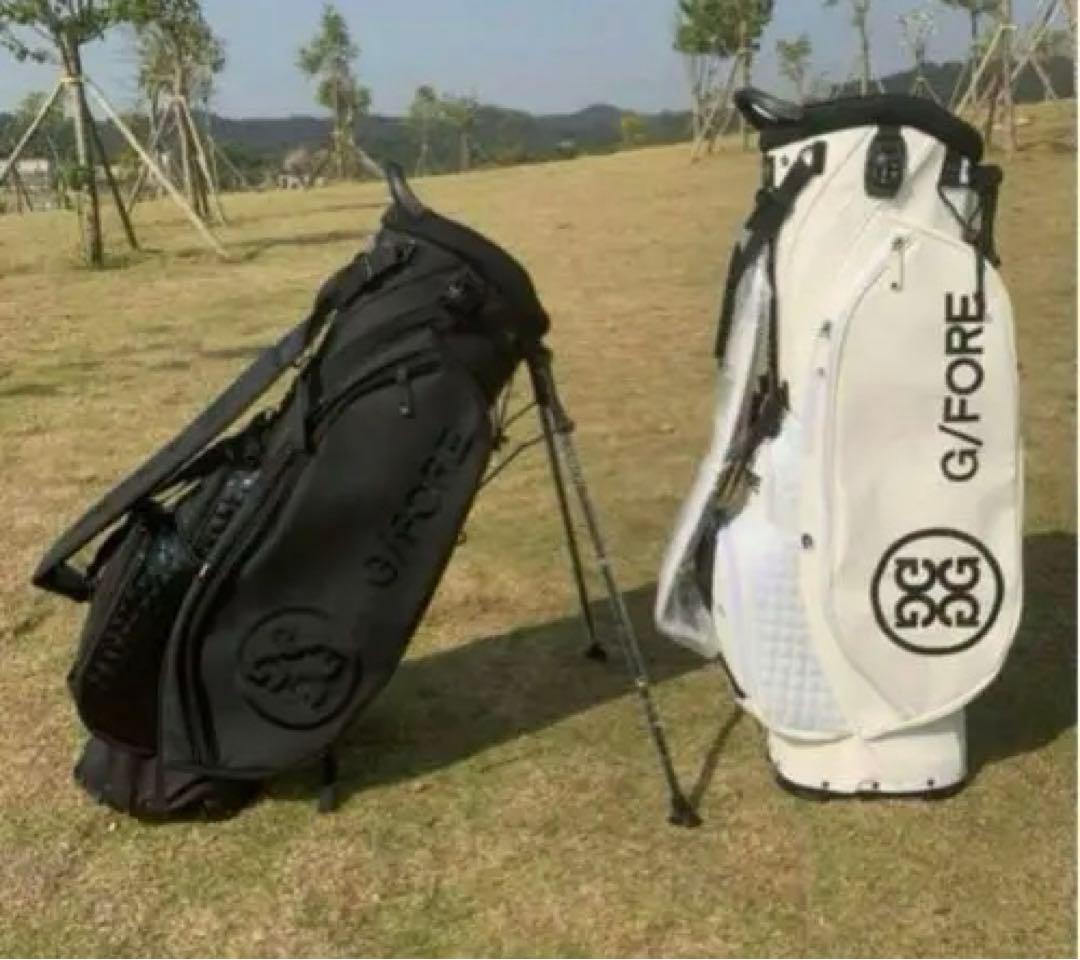 G/FORE ゴルフキャディバッグ 黒白2色 ジーフォア ゴルフバッグ