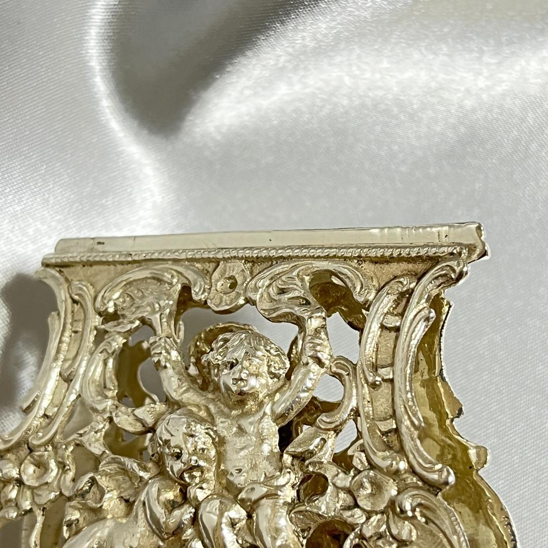 【ドイツ】 天使のペストリートング【純銀】鳥と花々 17.5cm 豪奢！