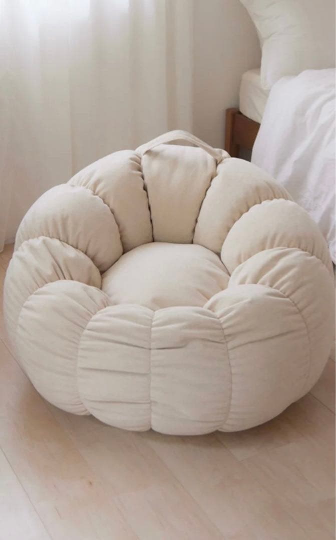 ANEMONE ビーズソファ ベージュ 直径80cm