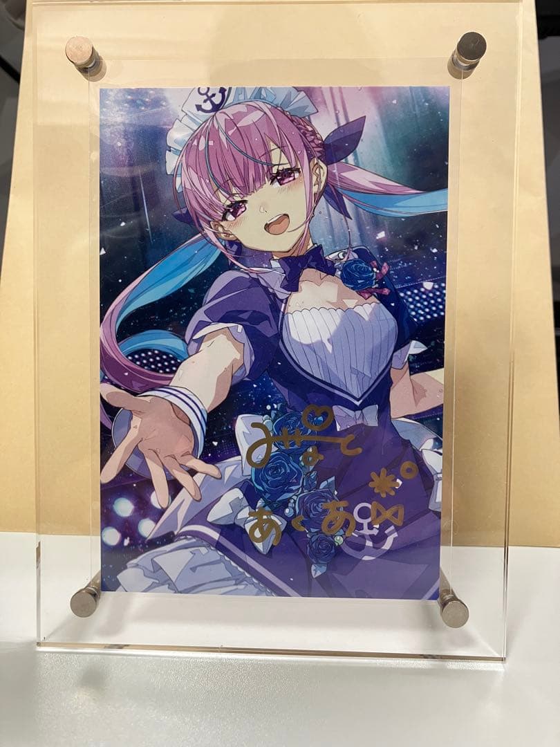 湊あくあ 直筆サイン 4点セット