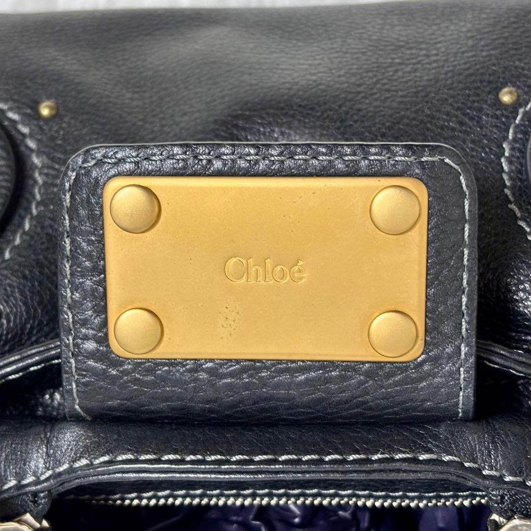 美品✨ Chloe クロエ パディントン ハンドバッグ レザー ブラック