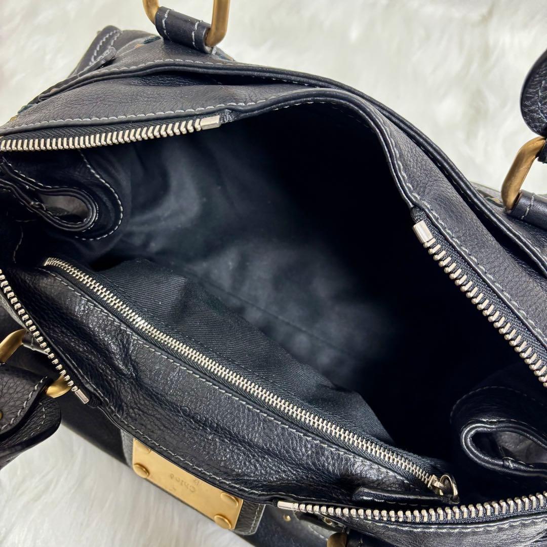 美品✨ Chloe クロエ パディントン ハンドバッグ レザー ブラック
