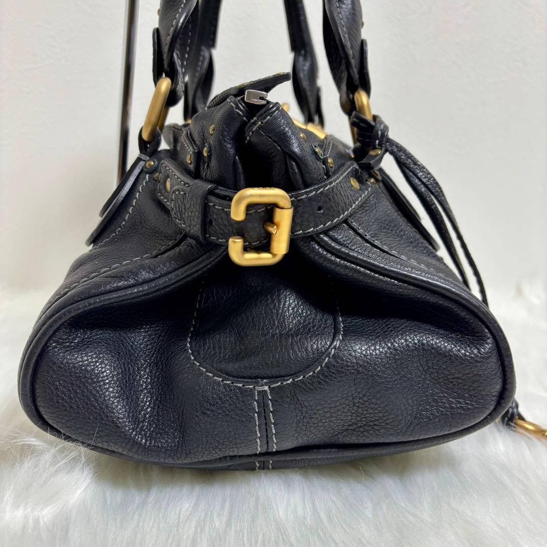 美品✨ Chloe クロエ パディントン ハンドバッグ レザー ブラック