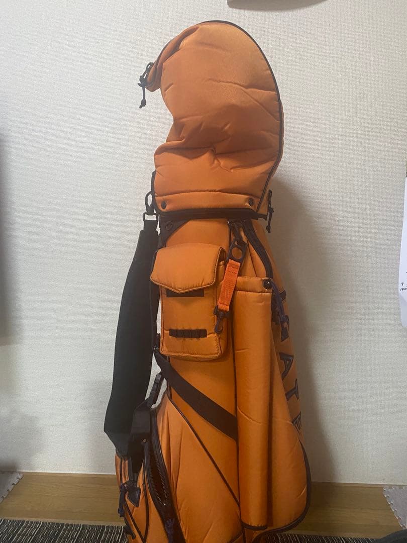 PEARLY GATES キャディバッグ オレンジ。ミエコウエサコ、クラブセット