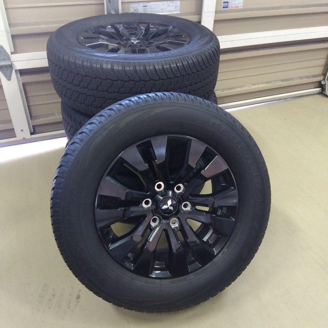 送料込 ミツビシ トライトン 純正タイヤ&ホイール4本セット 走行わずか