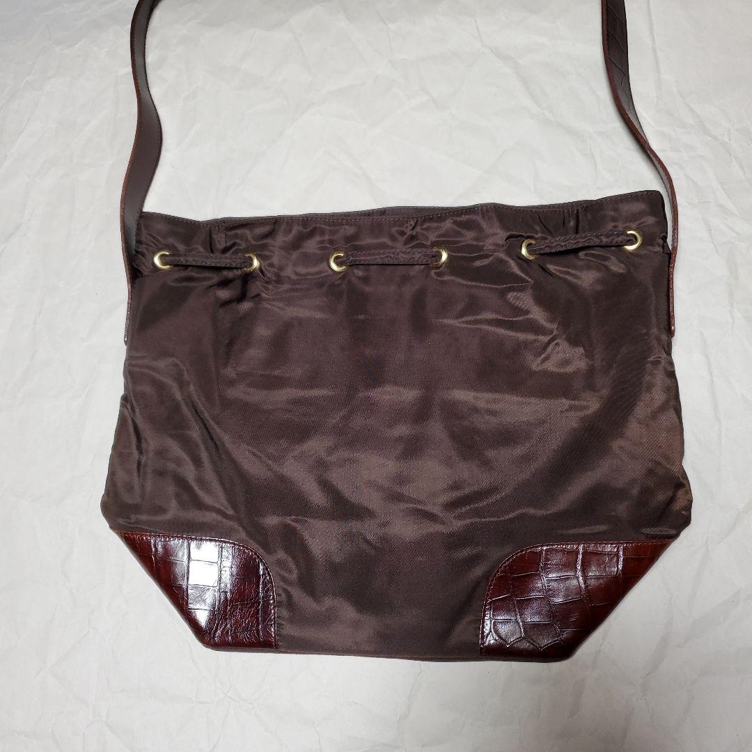 【値下げ】PRADA チョコブラウン ドローストリングバッグ