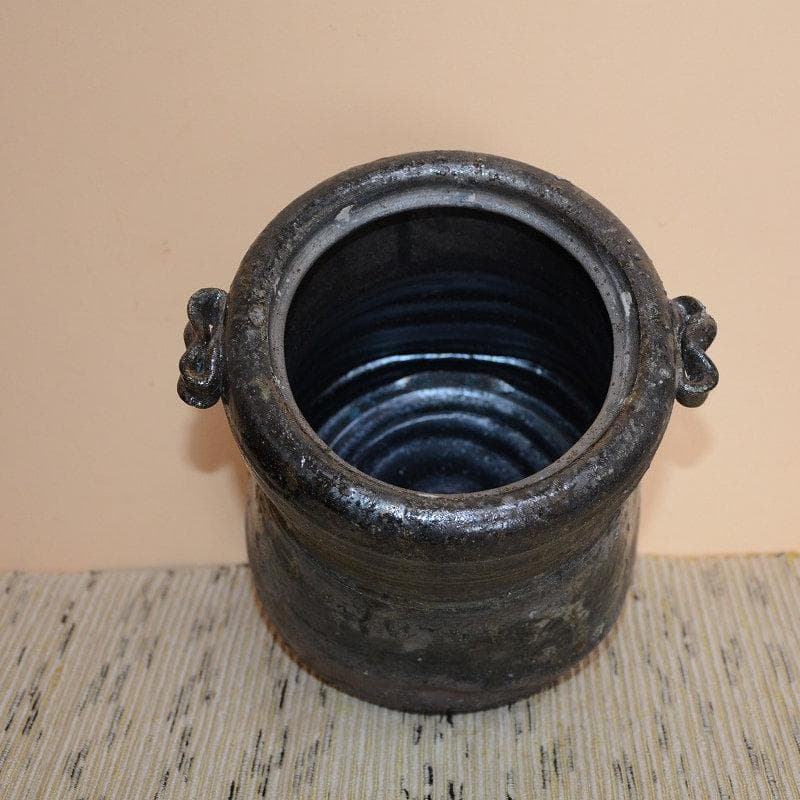 茶道具　丹波焼　水指　備前龍田川写水指　森本丹山　中古　送料込み