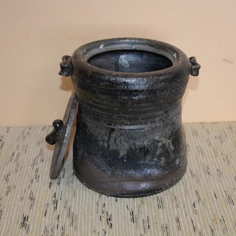 茶道具　丹波焼　水指　備前龍田川写水指　森本丹山　中古　送料込み