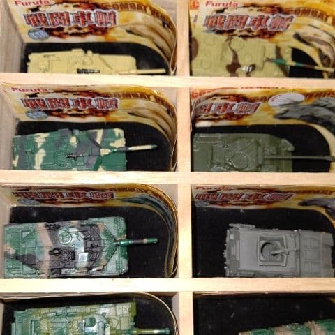 抽プレ品!!チョコエッグ戦闘車輌コレクションBOX+シークレット含む全種　戦車