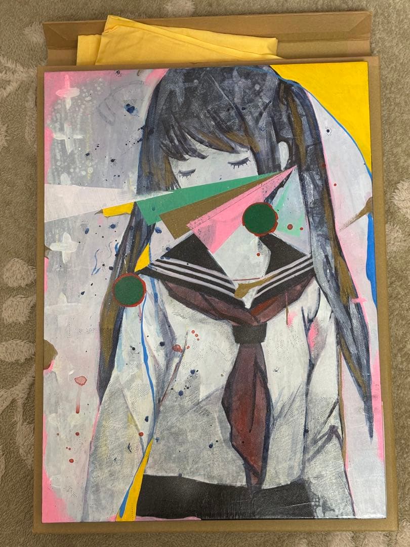 大槻香奈　「改装」　アクリル画 少女のポートレート