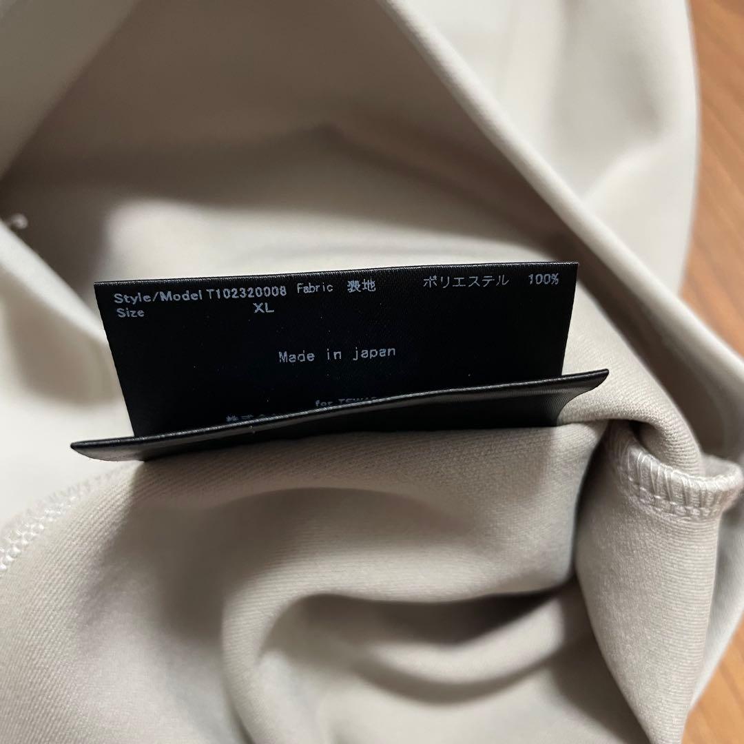 TFW49 ハーフジップ　ロングスリーブ　XL グレー　ベージュ　ゴルフ