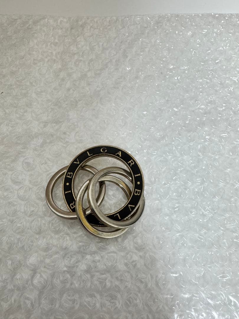 BVLGARI ブルガリ キーホルダー シルバー・ブラック