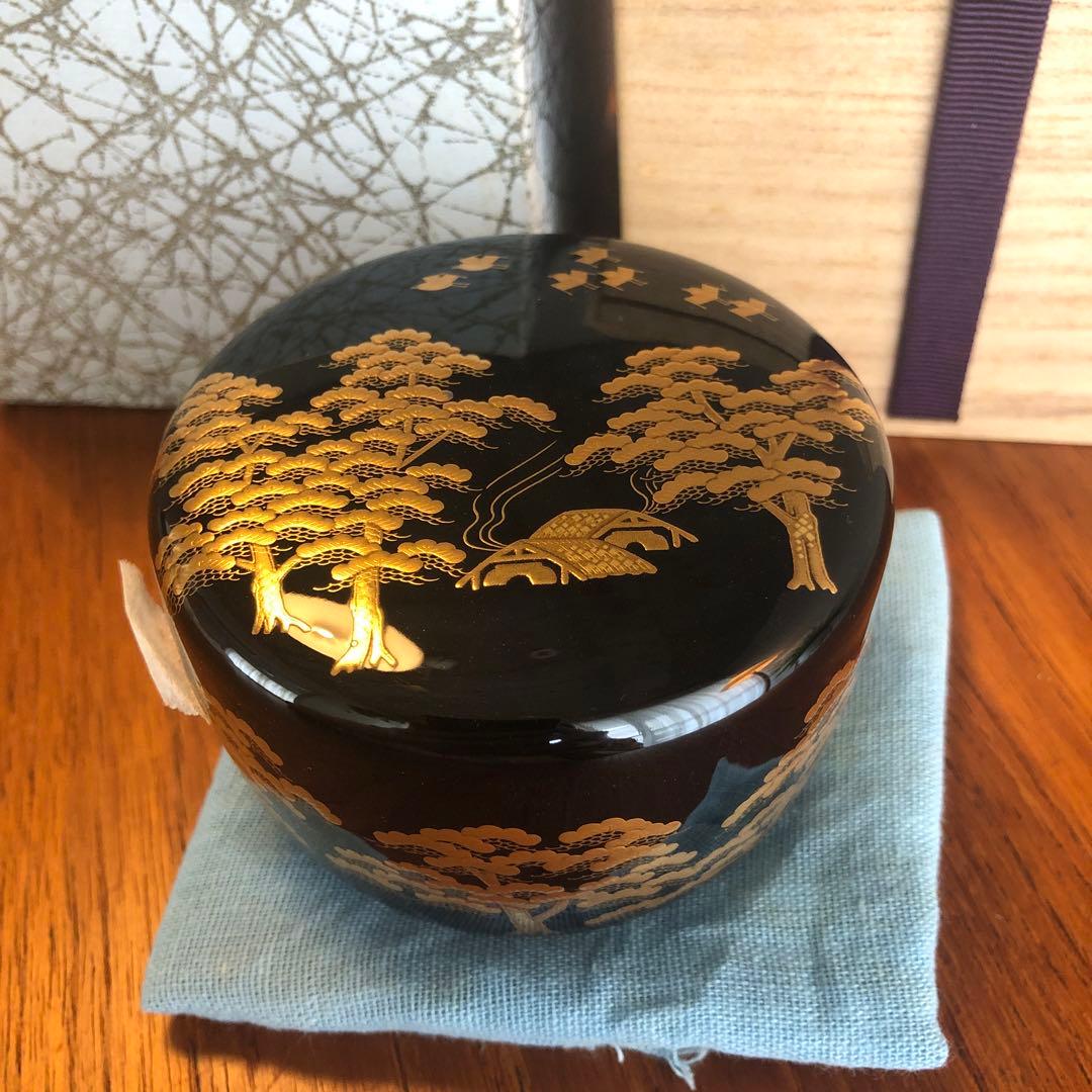茶道具　平棗　一斉　金蒔絵