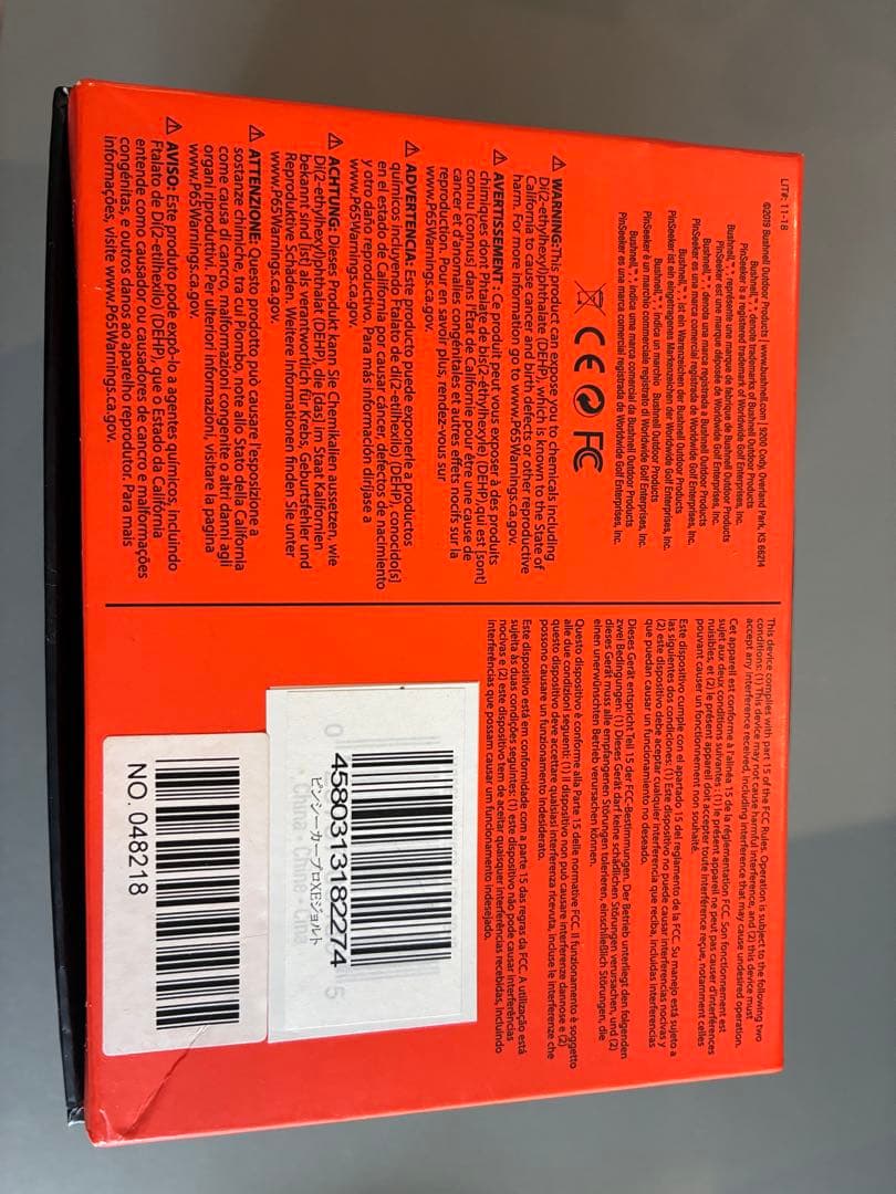 Bushnell Pro XE ブッシュネル ゴルフ距離計 ピンシーカー