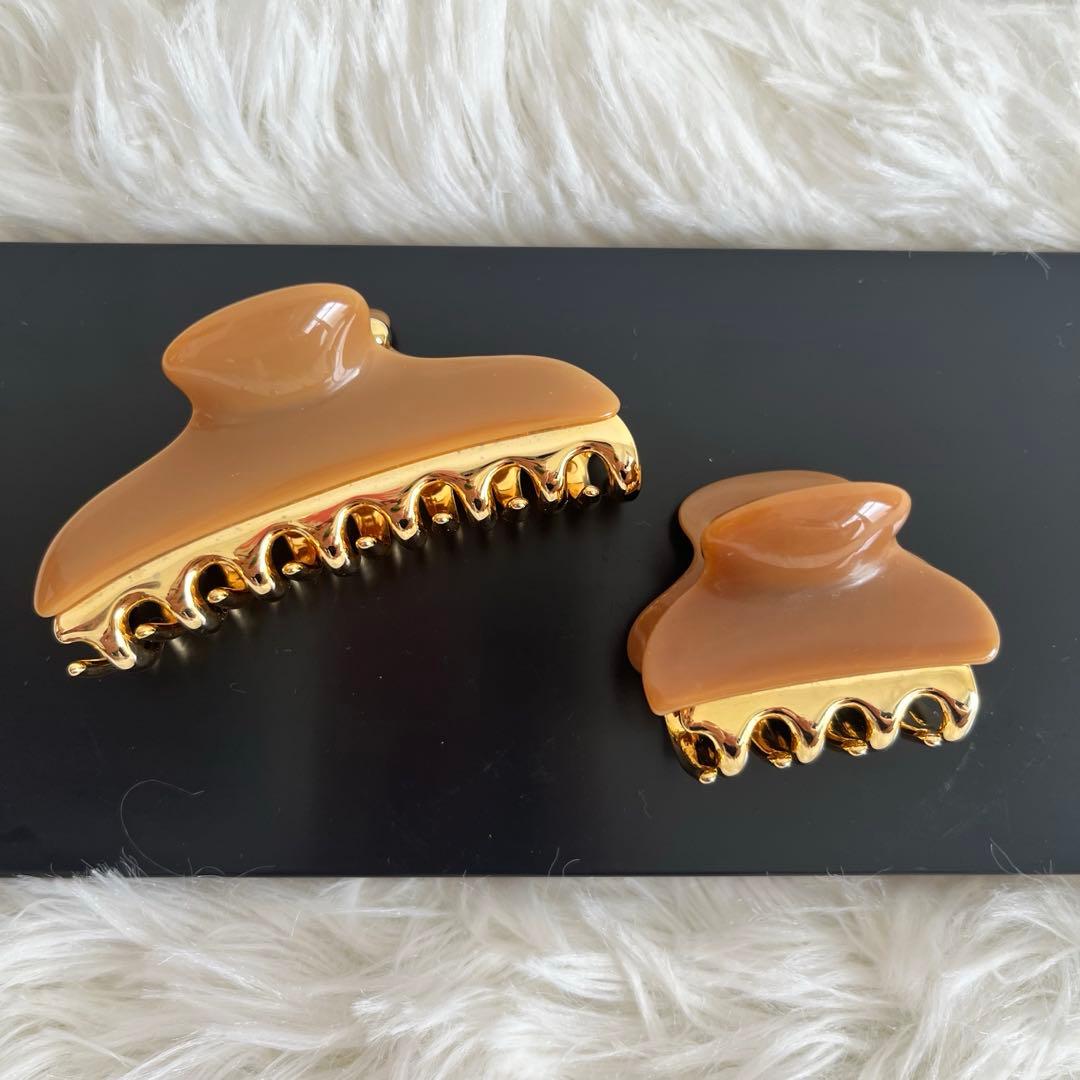 acca ヘアクリップ　廃盤　ブラウン　M、Sサイズセット(単品OK) アッカ