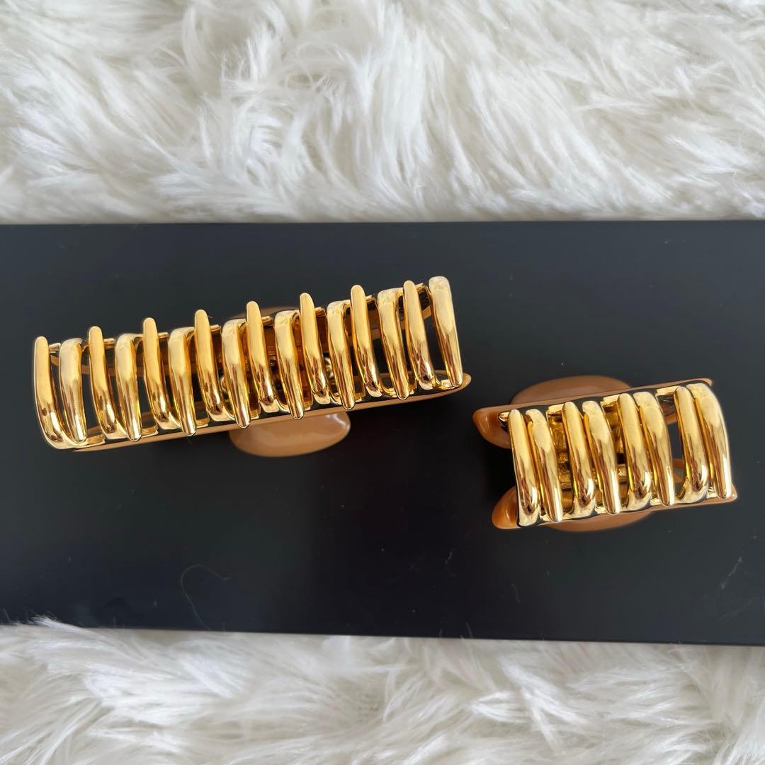 acca ヘアクリップ　廃盤　ブラウン　M、Sサイズセット(単品OK) アッカ