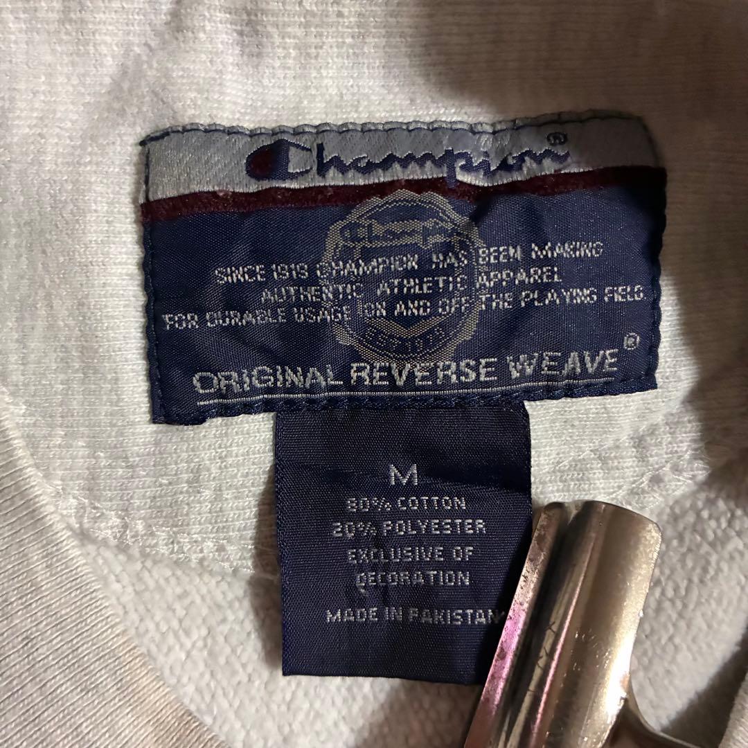 00s Champion リバースウィーブ カレッジロゴプリント スウェット M