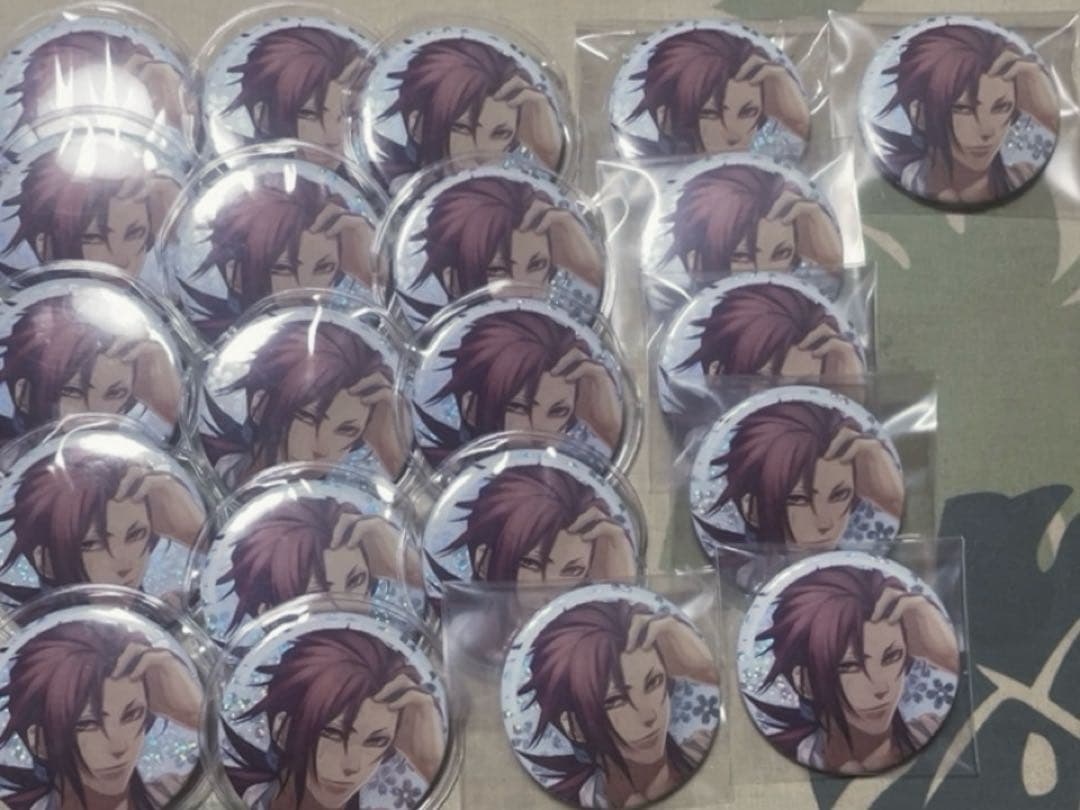 薄桜鬼　原田左之助缶バッチ41個セット