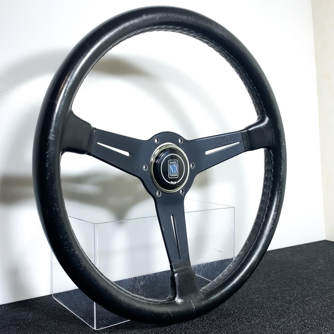 ナルディ クラシック ブラックスポーク レザーステアリング FET 正規品