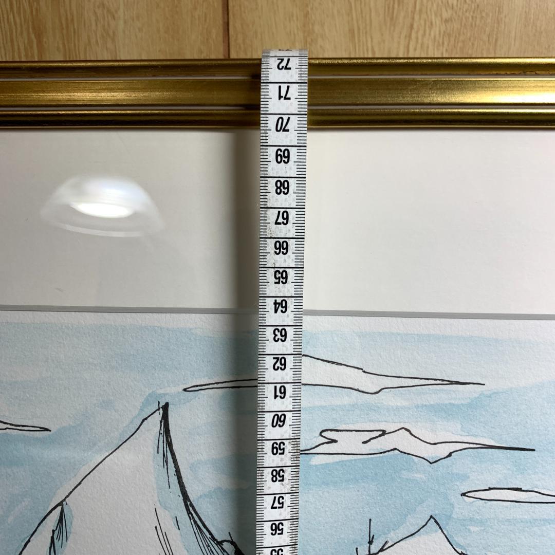 レイモン・ペイネ Raymond Peynet 湖上の恋リトグラフ サイン有