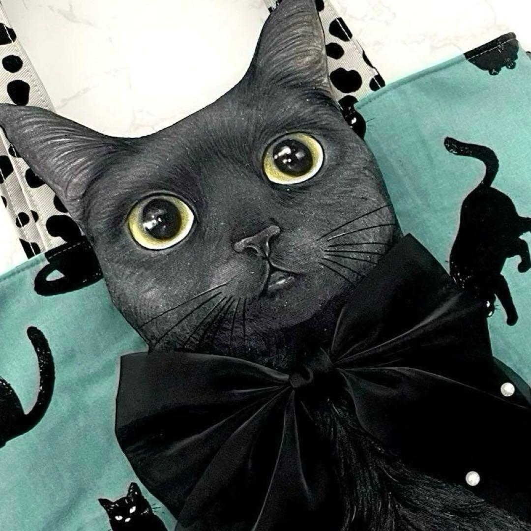 ゆ*ら様 コヤンイサムチョン♡超BIG黒猫ちゃん♡ぷっくりトートバッグ