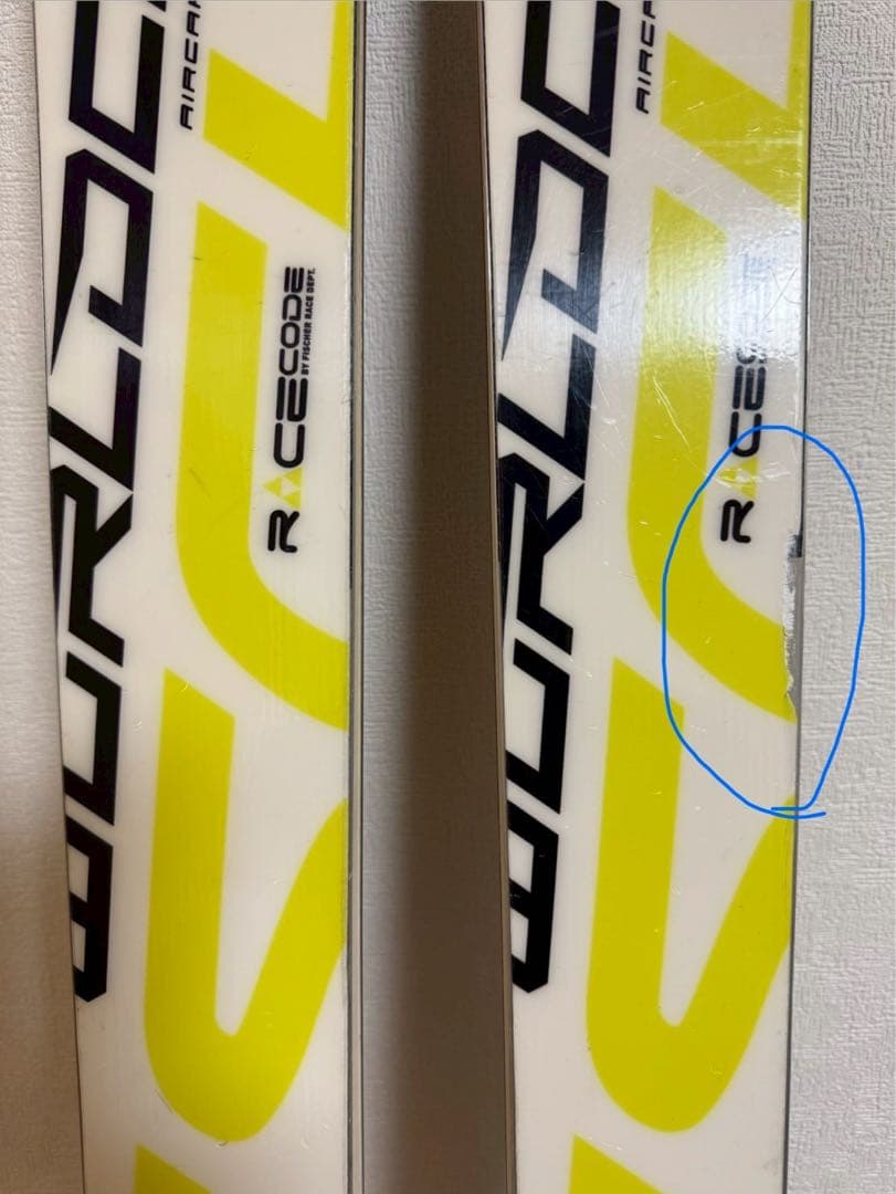 競技スキー板　ポール　スキーケース　セット