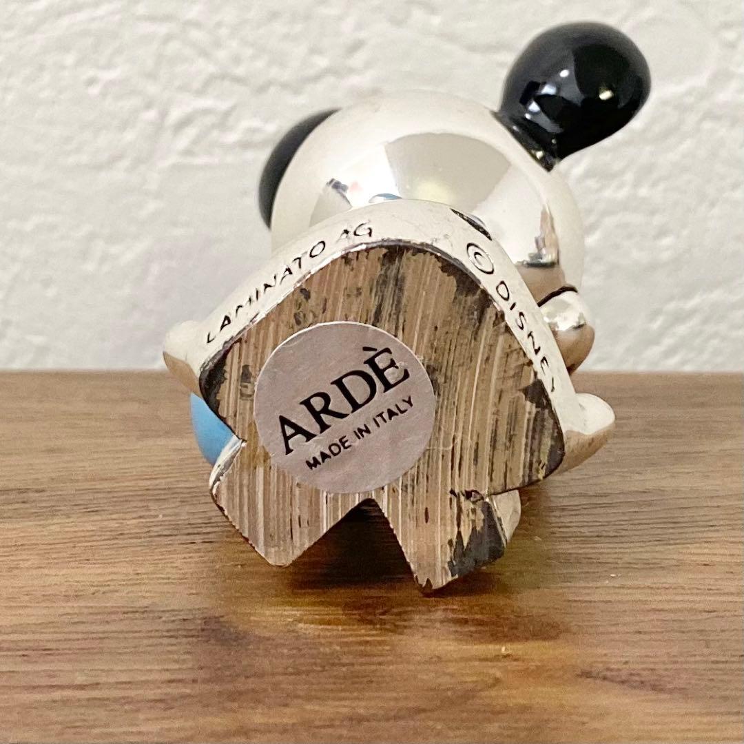 ARDE ITALY ディズニー ミッキー フィギュア 銀メッキ